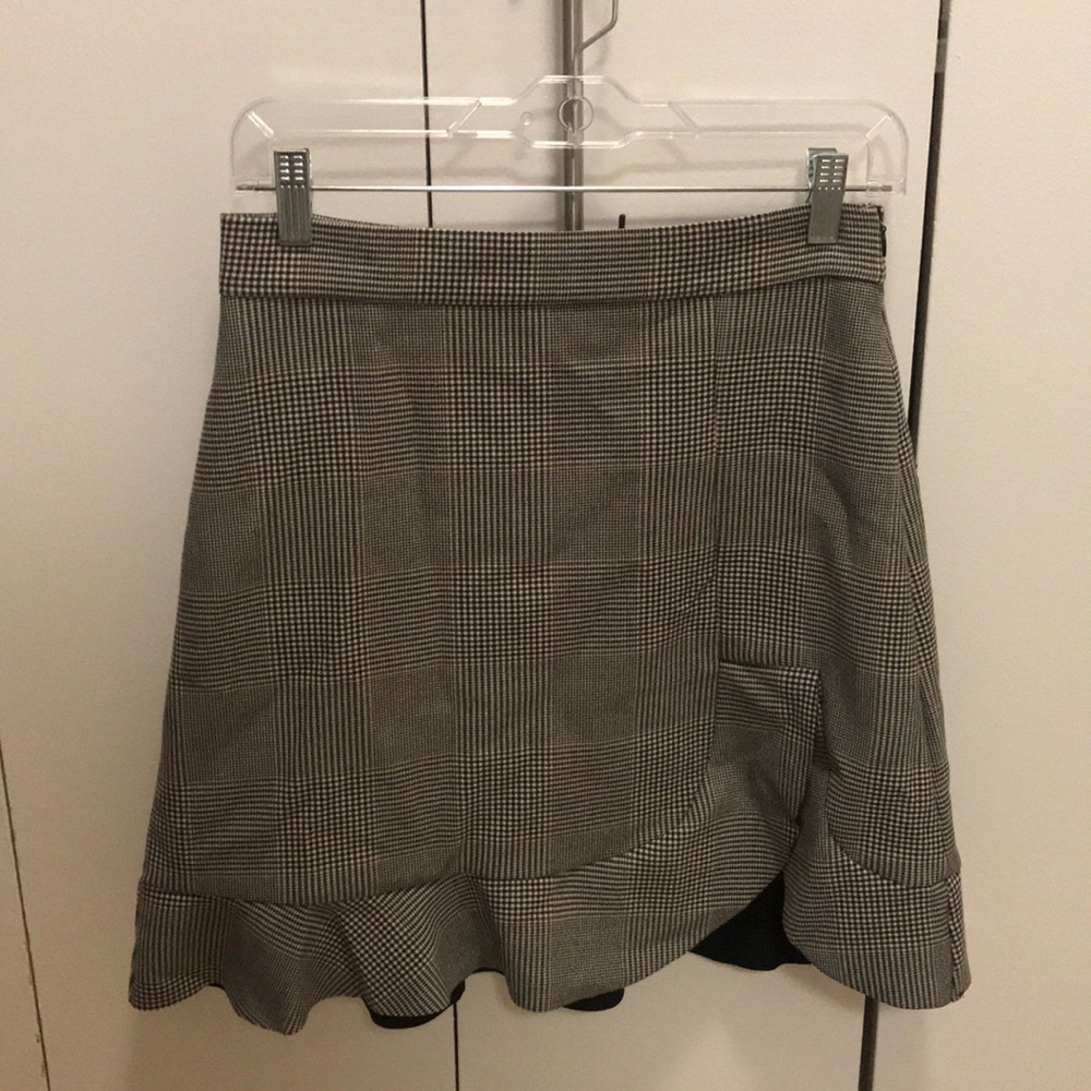 Zara plaid skirt